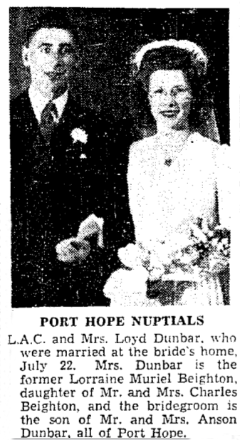Newspaper wedding photo
