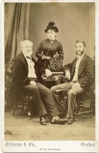 Photograph of Louis with Ida and Henry