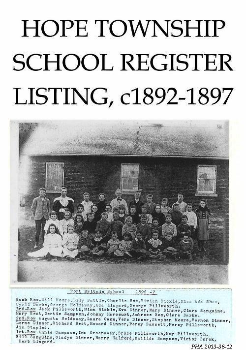Port Britain School photo (1896)